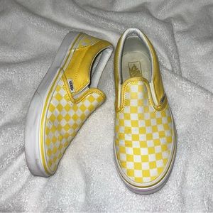 Vans Classic Slip-On Yellow Checker Size M5.5, W7, 23.5cm